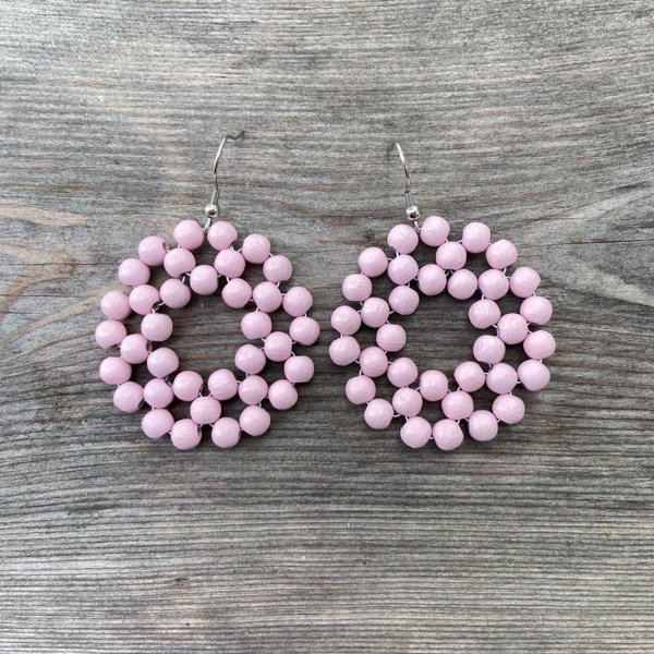 Product image of  Kehrä-korvakorut vaaleanpunainen