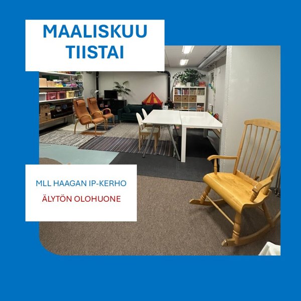 Product image of  MAALISKUU tiistai iltapäiväkerho - Älytön olkkari