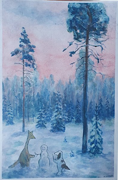 Product image of  Talvi-iltapäivänä / Winter afternoon - print