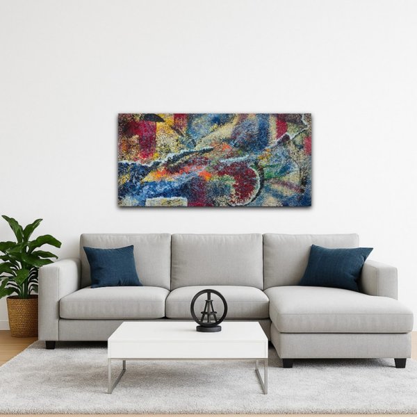 Product image of  Ne lentävät, akryyli ja öljy, 118x 59 cm