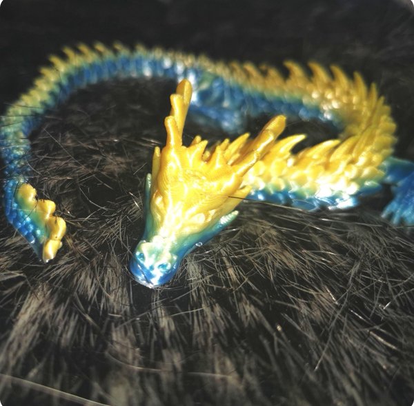 Product image of  3D DRAGON - YELLOW AND BLUE