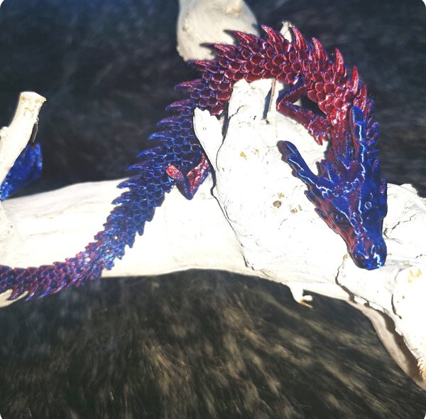 Product image of  3D DRAGON - PURPLE AND BLUE