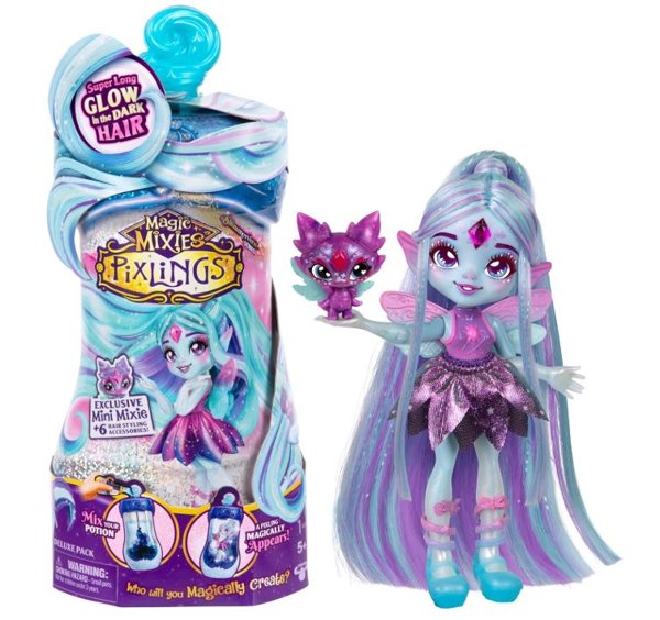 Product image of  Magic Mixies Pixlings Galaxy Hair Flyt-nukke