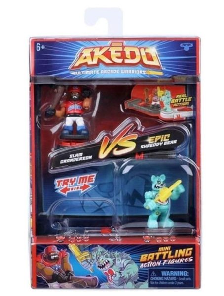 Product image of  Akedo Ultimate Arcade Warriors – Slam Granderson Vs Shreddy Bear