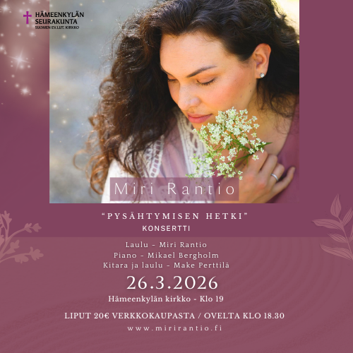 Product image of  "Pysähtymisen hetki" / 26.3.2026 klo 19, Hämeenkylän kirkko