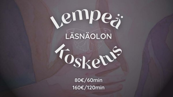 Product image of  Lempeä Läsnäolon Kosketus - Läheisyyshoito 1h