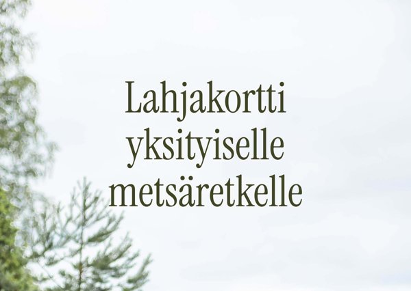 Product image of Lahjaksi yksityinen metsäretki (2h)