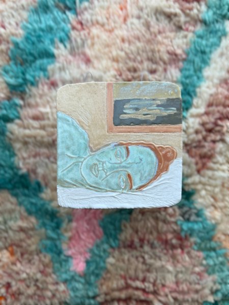 Product image of  Nukkujat - hereillä - vaalea turkoosi, saven oma sävy