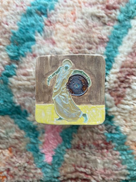 Product image of  Tarot - Intuitio - keltaisen sävyt, öljyläikkä lasite