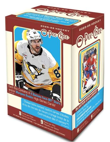 Product image of 2025-26 Upper Deck O-Pee-Chee Hockey Blaster Box