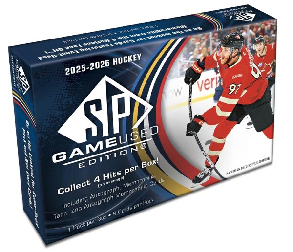 Product image of 2025/26 Upper Deck SP Game Used Hockey Hobby Box