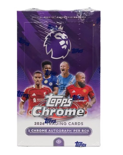 Product image of 2025-26 Topps Chrome Premier League Soccer EPL Hobby Box