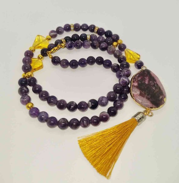 Product image of  Ametisti kaulakoru akaatilla