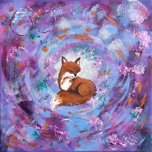 Product image of "Luota omaan rytmiisi" akryylimaalaus 30x30