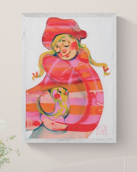 Product image of  Maalaus: Varpunen | Painting: The Sparrow