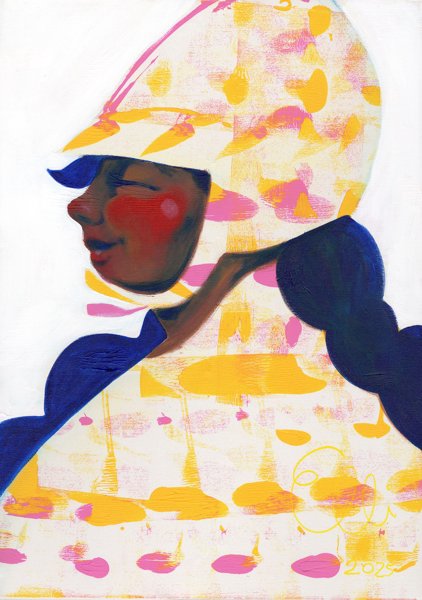 Product image of  Maalaus: Letit ja lippa | Painting: Braids and Cap