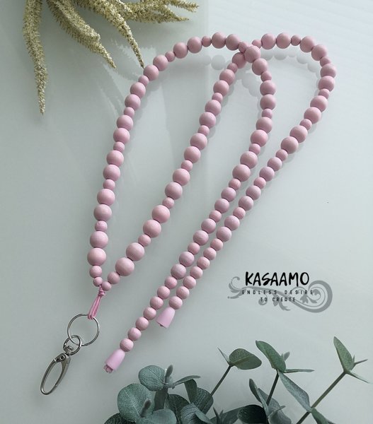 Product image of  Puuhelmi DUO -avaimille -vaalea roosa