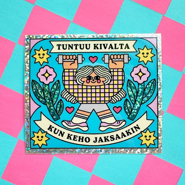 Product image of  Keho jaksaakin -tarra