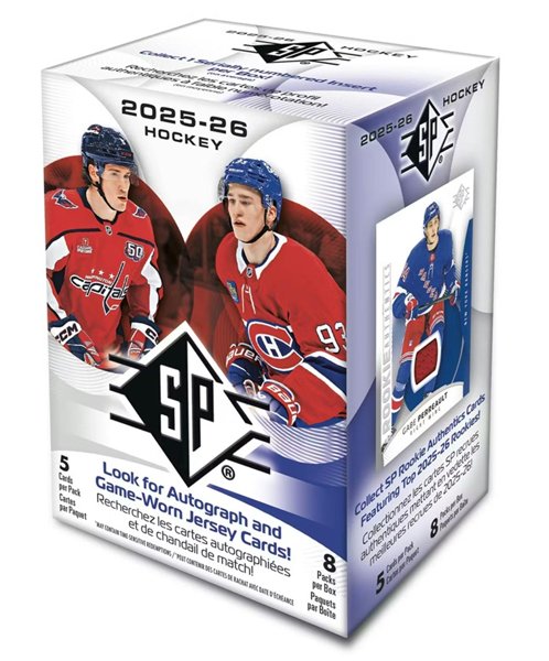 Product image of 2025-26 Upper Deck SP Hockey 8-Pack Blaster Box