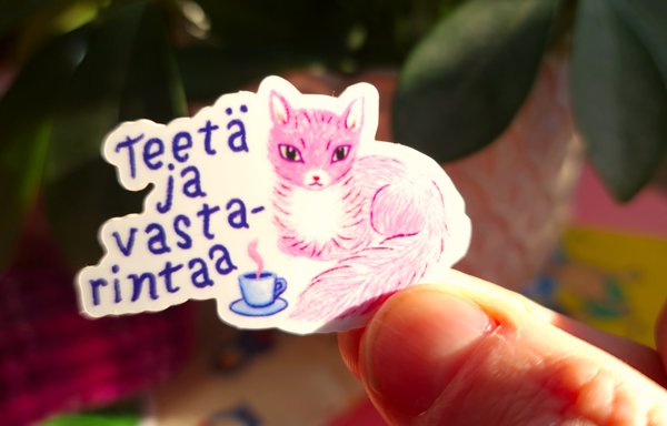 Product image of  Teetä ja vastarintaa -tarra