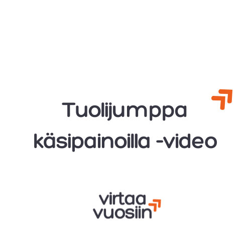Product image of  Tuolijumppa käsipainoilla -video