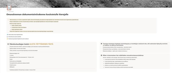 Product image of  Omavalvontajärjestelmä koulutetulle hierojalle