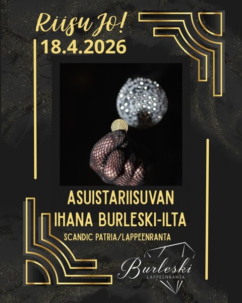 Product image of  Jäsenhinta Riisu Jo! -burleski-iltaan 18.4.2026