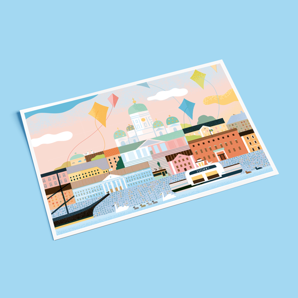 Product image of Helsinki, Leijat — Postikortti
