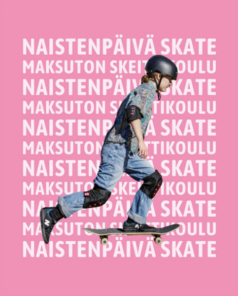Product image of  Naistenpäivän maksuton skeittikoulu 8.3.