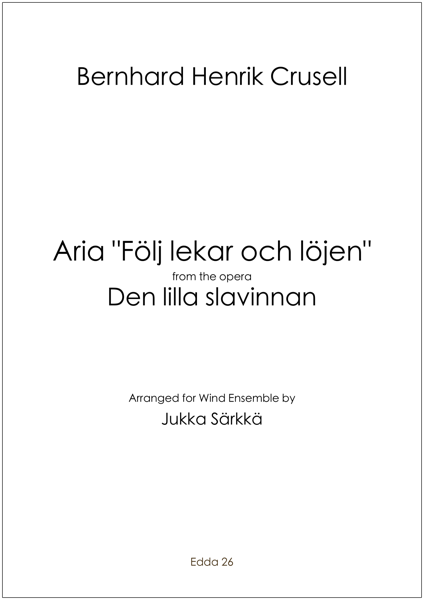 Product image of  Crusell: Aria from the opera The Little Slave Girl