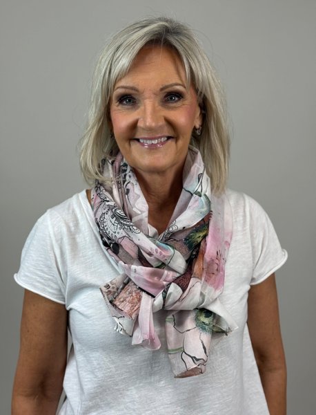 Product image of  Huivi - vaaleanpunainen kukka/kuvio