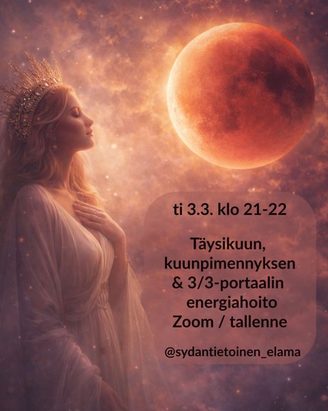 Product image of  ti 3.3. Neitsyen kuunpimennyksen & 3/3-portaalin - energiahoito