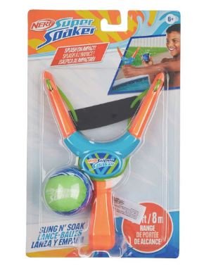 Product image of  NERF SUPER SOAKER Sling n' Soak: Slingshot + 1 Mini Stormbal