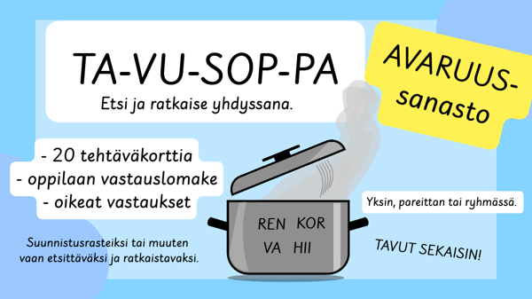 Product image of  ⭐️TAVUSOPPA: AVARUUS ⭐️