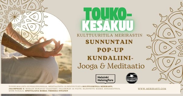 Product image of  Meri-Rastilan Sunnuntaiset Pop-Up Kundalinijoogatunnit
