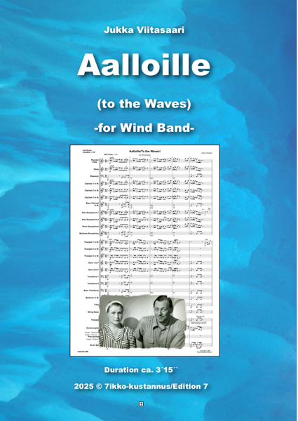 Product image of  To the Waves/Aalloille (for band) by Jukka Viitasaari GRADE 3