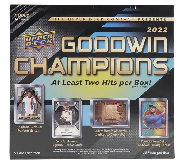Product image of 2022 Upper Deck Goodwin Champions Hobby Box