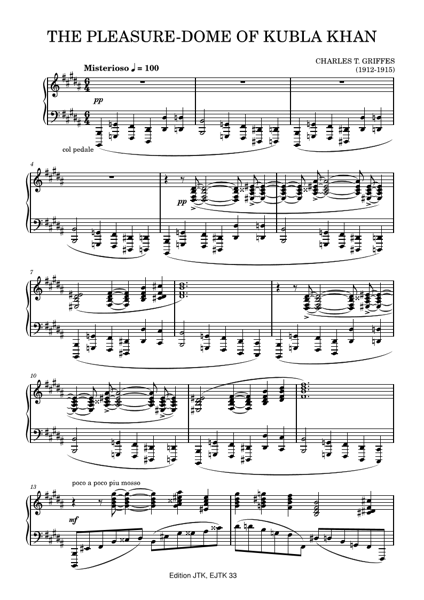 Product image of  Charles T. Griffes: The Pleasure-Dome of Kubla Khan for Piano