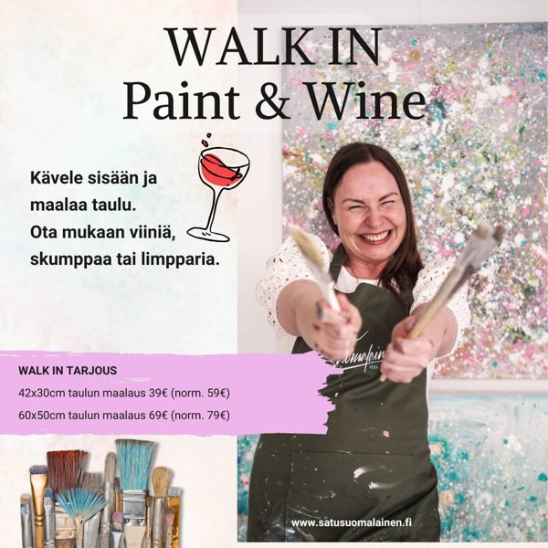 Product image of  WALK IN Paint & Wine | pe & la 27.-28.3 klo: 15-21