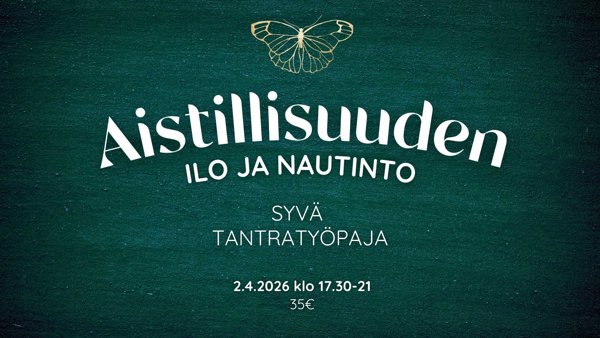Product image of  Aistillisuuden ilo ja nautinto - syvä tantrinen työpaja