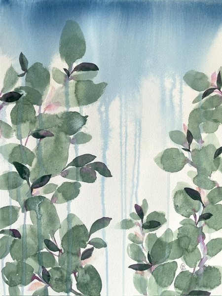 Product image of "Water for the Garden" -akvarellimaalaus