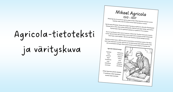 Product image of  Agricola-tietoteksti ja värityskuva