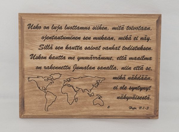 Product image of  Usko on luja luottamus-taulu