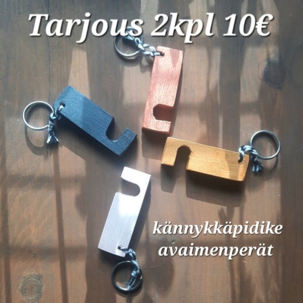 Product image of  KÄNNYKKÄPIDIKE AVAIMENPERÄT 2KPL MESSUTARJOUS !!!