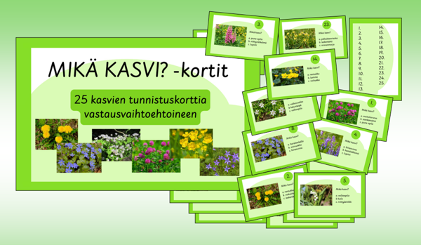 Product image of  🌿 MIKÄ KASVI? -monivalintakortit