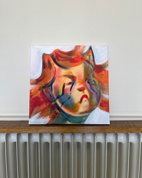 Product image of Maalaus: Leijona (omakuva) | Painting: Lion (Self Portrait)