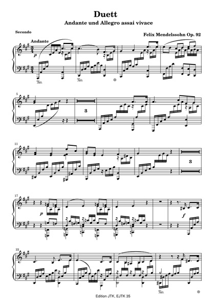 Product image of  Felix Mendelssohn: Duett op.92 for piano 4 hands