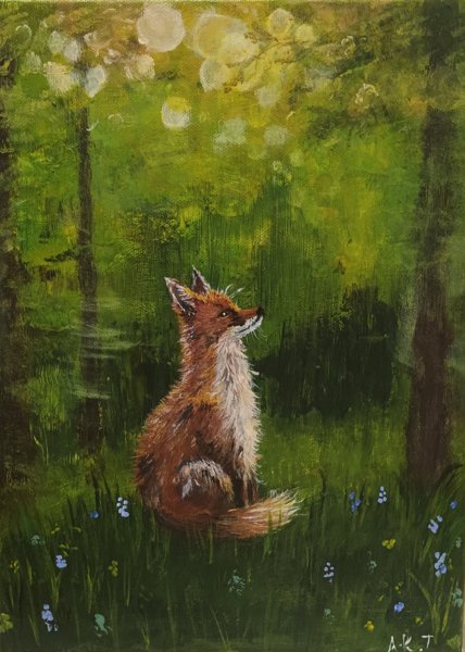 Product image of "Kettu metsässä" teos