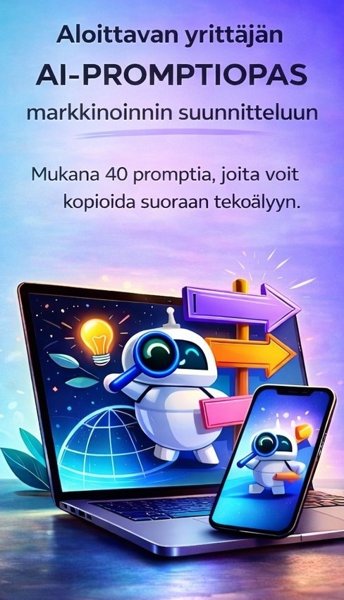 Product image of  Aloittavan yrittäjän AI-promptiopas markkinoinnin suunnitteluun