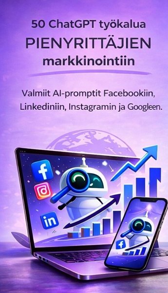 Product image of  50 ChatGPT työkalua pienyrittäjien markkinointiin
